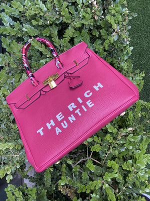 The Rich Auntie Tote (Hot Pink)
